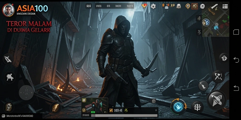 Gameplay ASIA100 yang menegangkan di dunia Horror yang gelap.