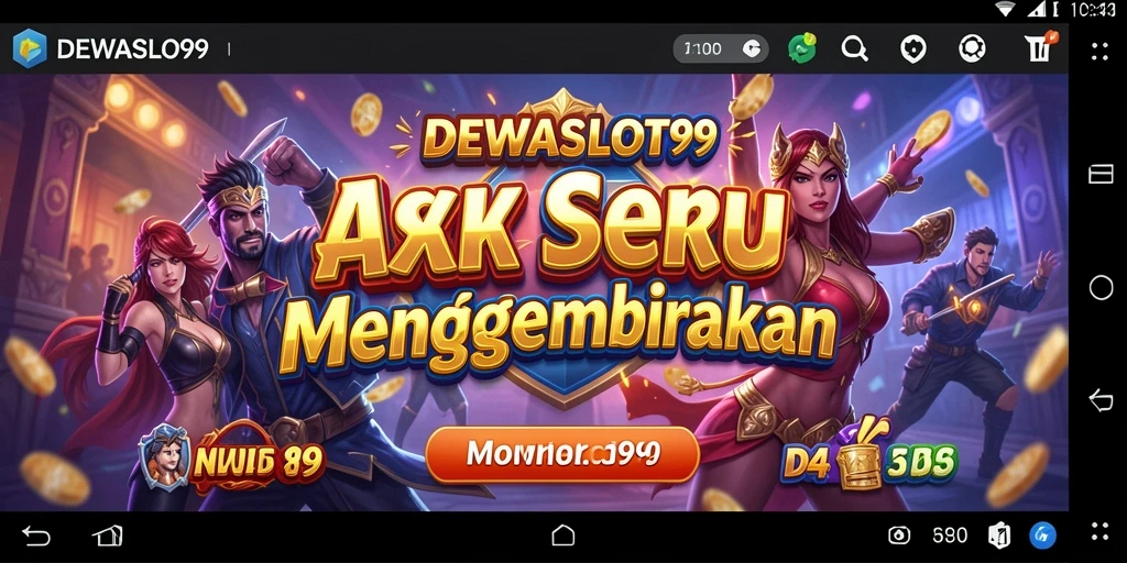 Tampilan seru gameplay DEWASLOT99 yang penuh aksi.