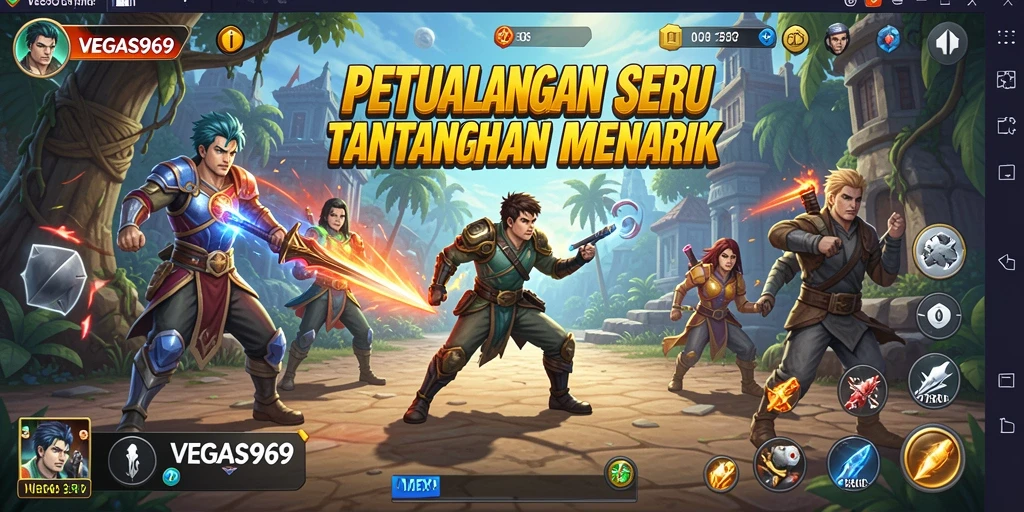 Tampilan gameplay menakjubkan dari VEGAS969 yang penuh petualangan.